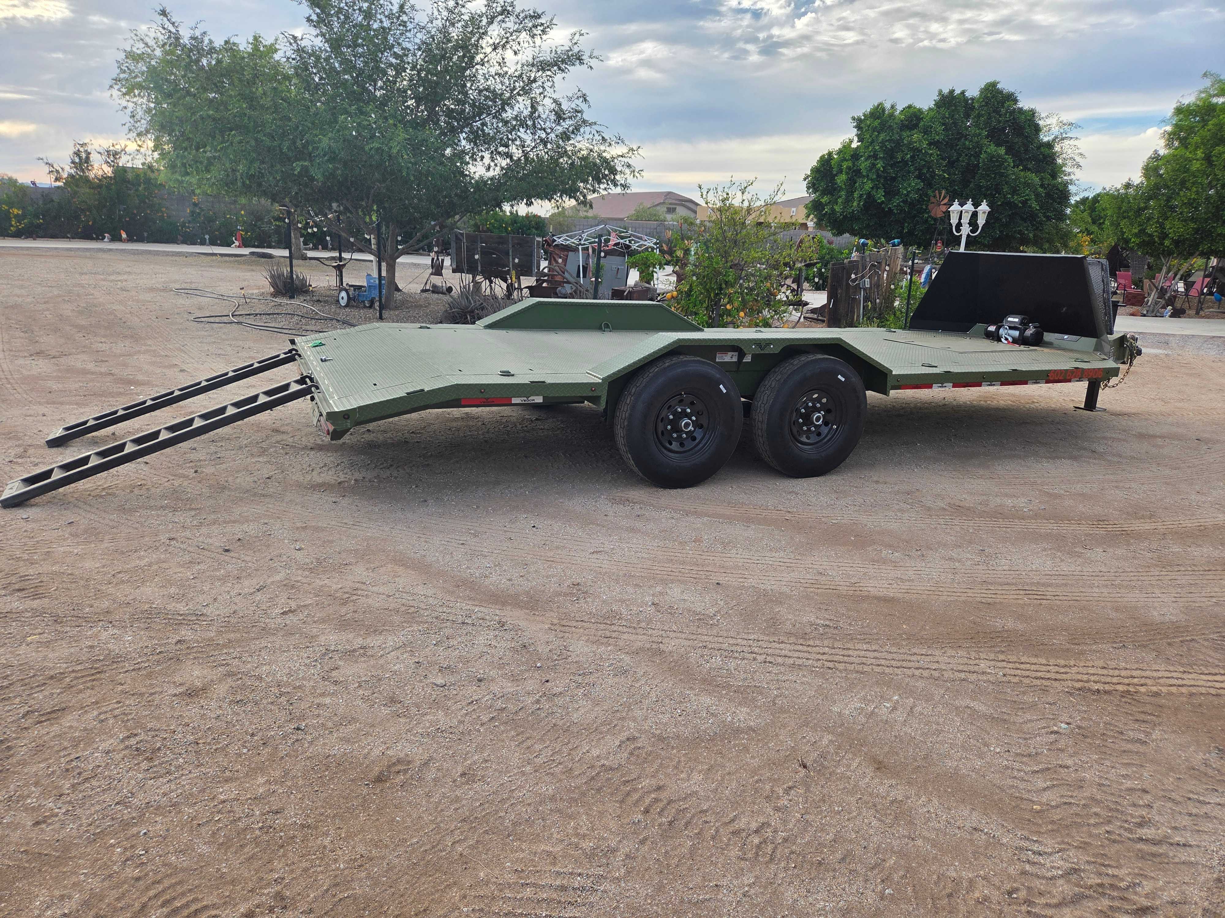 102" x 20' Car Hauler Trailer rental photo 2 - Gilbert Trailer Rentals