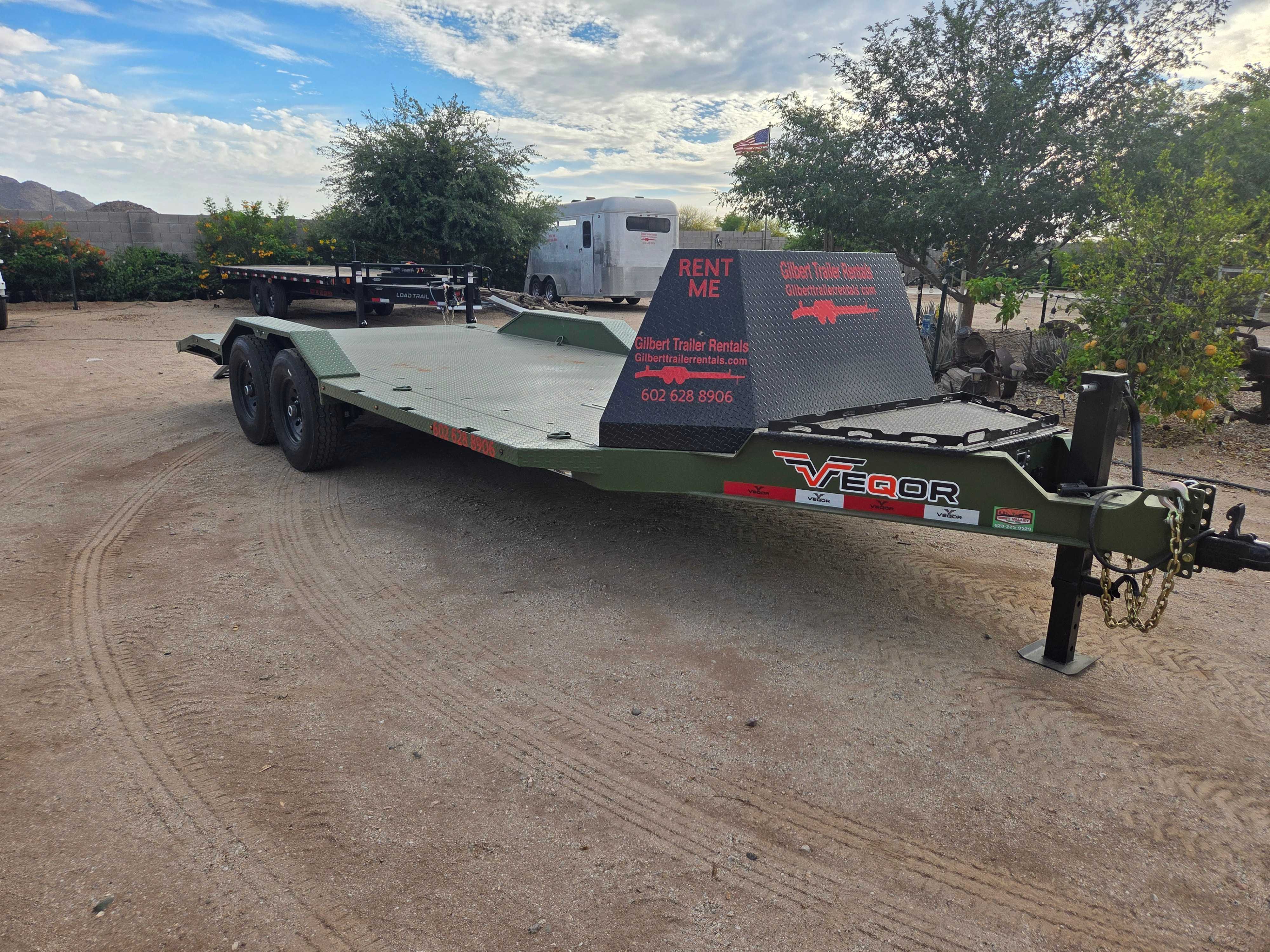 102" x 20' Car Hauler Trailer rental photo 3 - Gilbert Trailer Rentals