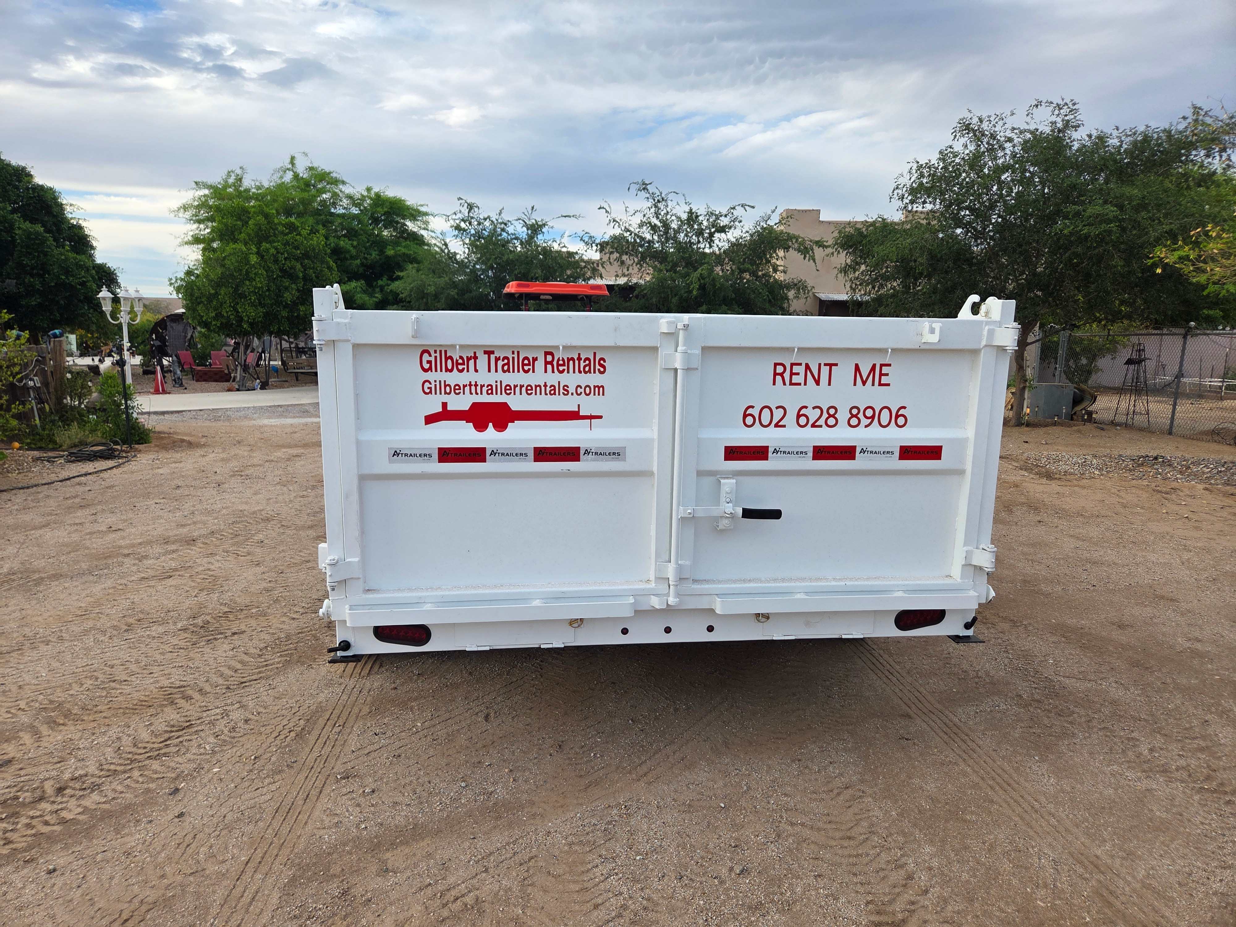 83" x 14' Dump Trailer rental photo 3 - Gilbert Trailer Rentals