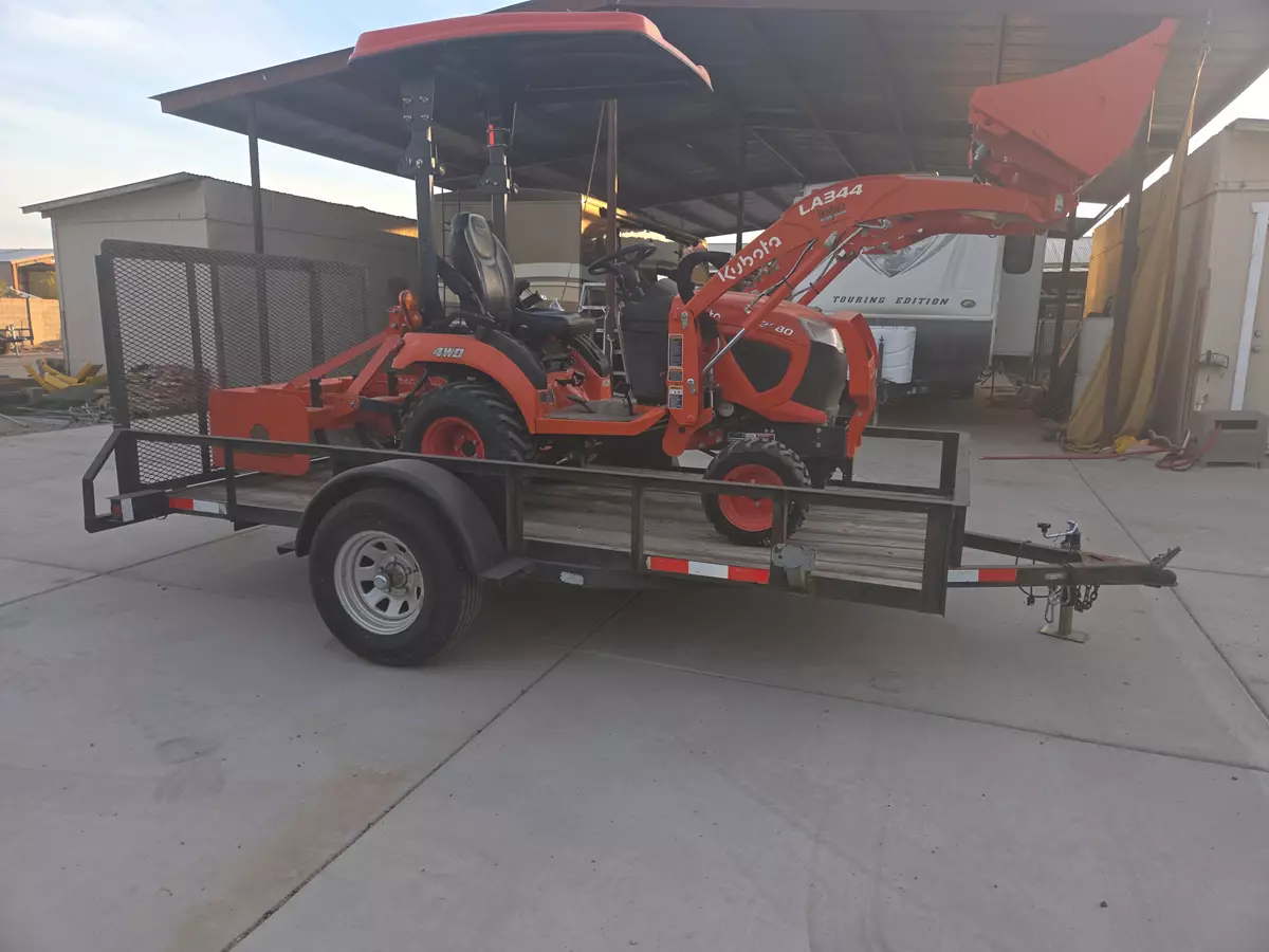 71" x 12' Utility Trailer rental in Gilbert AZ - 2,300 lbs capacity trailer available for rent